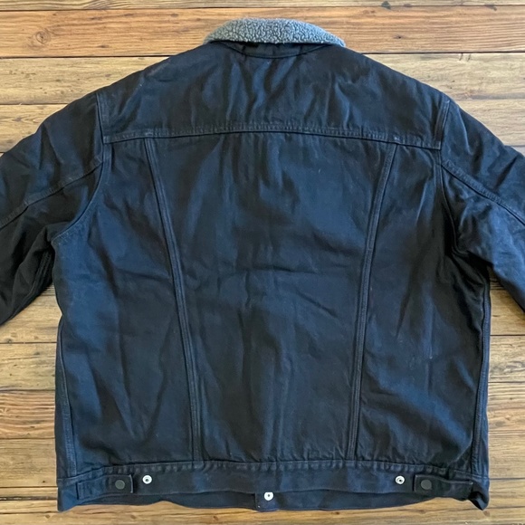 Levi’s Sherpa Trucker Jacket | Duvall Denim (Black) | XXL - Picture 5 of 6